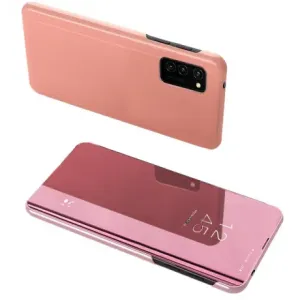 MG Clear View knjižni ovitek za Samsung Galaxy A72, roza #139639