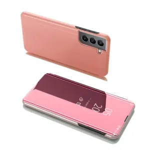 MG Clear View knjižni ovitek za Samsung Galaxy S22 Plus, roza #140287