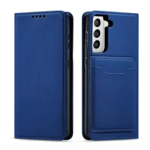 MG Magnet Card knjižni usnjeni ovitek za Samsung Galaxy S22 Plus, modro