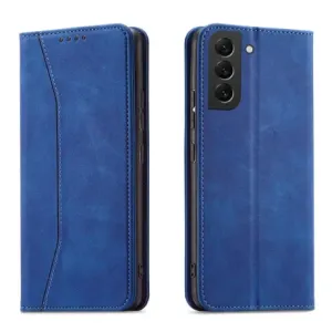 MG Magnet Fancy knjižni usnjeni ovitek za Samsung Galaxy S22 Plus, modro