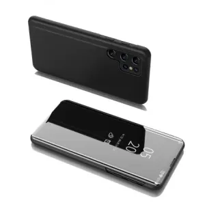 MG Clear View knjižni ovitek za Samsung Galaxy S22 Ultra, črna