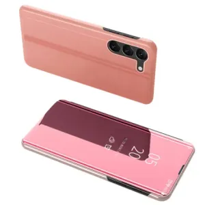 MG Clear View knjižni ovitek za Samsung Galaxy S23 Plus, roza #139663