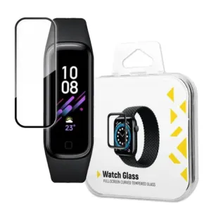 MG Watch Glass Hybrid zaščitno steklo za Samsung Galaxy Fit 2, črna
