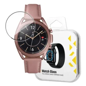 MG Watch Glass Hybrid zaščitno steklo za Samsung Galaxy Watch 3 41 mm, črna