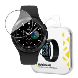 MG Watch Glass Hybrid zaščitno steklo za Samsung Galaxy Watch 4/5 40 mm, črna