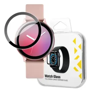 MG Watch Glass Hybrid zaščitno steklo za Samsung Galaxy Watch Active 2 40mm, črna