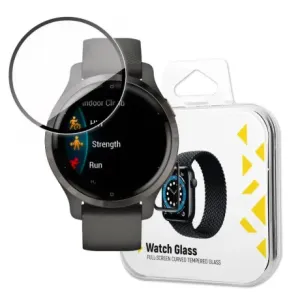 MG Watch Glass Hybrid zaščitno steklo za Garmin Venu 2S, črna