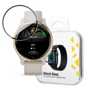 MG Watch Glass Hybrid zaščitno steklo za Garmin Venu, črna