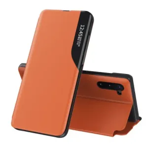 MG Eco Leather View knjižni ovitek za Huawei P40, oranžna #138375
