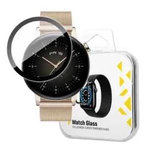 MG Watch Glass Hybrid zaščitno steklo za Huawei Watch GT 3 46 mm, črna
