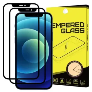 MG Full Glue Super Tough 2x zaščitno steklo za iPhone 12 mini, črna