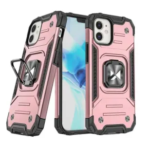 MG Ring Armor plastika ovitek za iPhone 14, roza