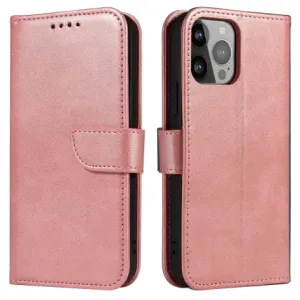 MG Magnet knjižni ovitek za iPhone 15 Plus, roza