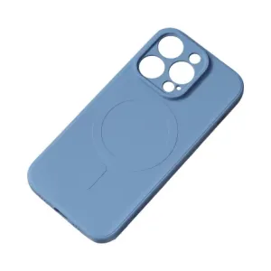 MG Silicone MagSafe ovitek za iPhone 15 Plus, temnomodro