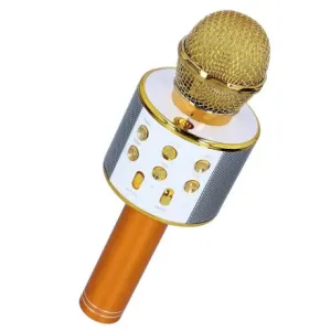 MG Bluetooth Karaoke mikrofon z zvočnikom, zlato #145761