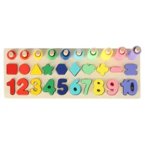 MG Montessori Number Sorter lesena sestavljanka