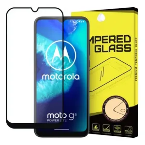 MG Full Glue Super Tough zaščitno steklo za Motorola Moto G8 Power Lite, črna