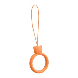 MG Bear Ring obesek za mobilni telefon, oranžna #140185