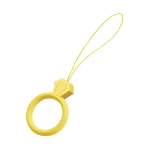 MG Diamond Ring obesek za mobilni telefon, rumena #140175