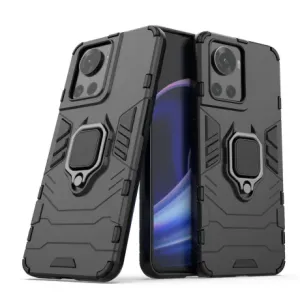 MG Ring Armor plastika ovitek za OnePlus Ace, črna