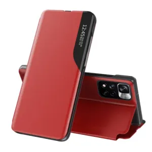 MG Eco Leather View knjižni ovitek za Xiaomi Poco M4 Pro 5G, rdeča