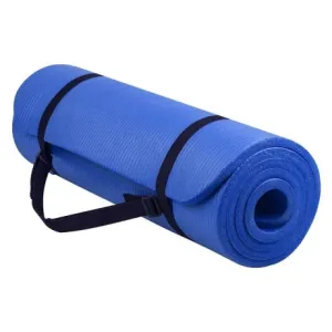 MG Gymnastic Yoga Premium protidrsna podloga za vadbo  10mm + ovitek, modra #145809