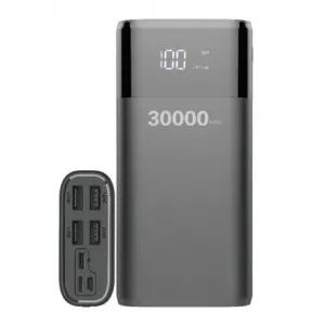 MG WPB-001 Power Bank 30000mAh 4x USB 2A, črna