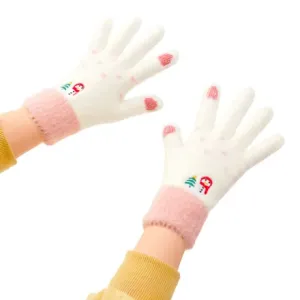 MG Snowman rokavice  za zaslone na dotik, belo