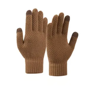 MG Winter rokavice  za zaslone na dotik, rjav
