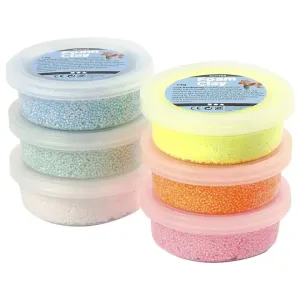 Modelirna masa Foam Clay pastel glitter 6 x 14g (penasta)