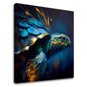 Dekorativna slika na platnu - PREMIUM ART - Green Turtle Odyssey ()