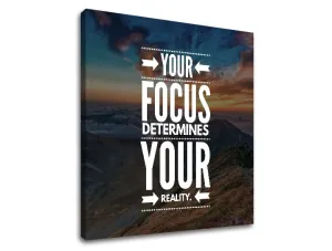 Motivacijska slika na platnu Your focus (moderne slike z)