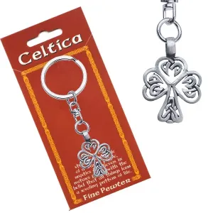 Obesek za ključe, kovinski, motiv keltskega drevesa