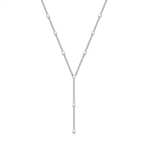 Ogrlica iz 925 srebra - tanka verižica, majhne kocke