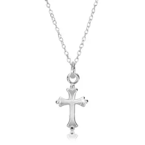 Ogrlica iz srebra čistine 925 – verižica z zaobljenim križem