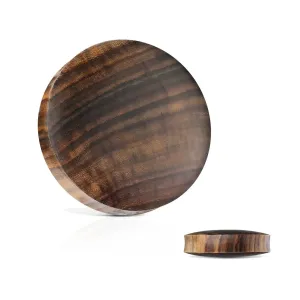 Leseni razširjevalnik - sono les, naravni rjavo črni vzorci, različne velikosti - Širina piercinga: 10 mm