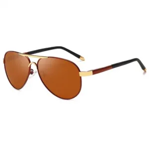 NEOGO James 2 sončna očala, Gold / Brown #138002