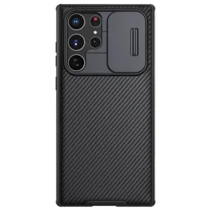 Nillkin CamShield silikonski ovitek za Samsung Galaxy S22 Ultra, črna #141239