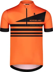 Moško kolesarjenje majica Nordblanc Izgubljeno oranžna NBSMF7432_SOO