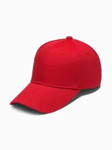Enostavna rdeča kapa s šiltom H086 #161880