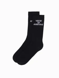 Črne moške nogavice z napisom U152