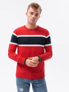 Trendovski rdeč pulover E190