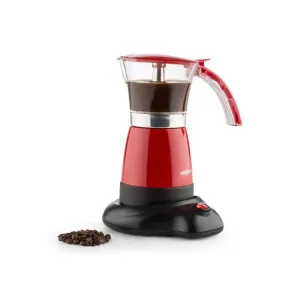 OneConcept Funpresso , rdeč, kavni aparat za espreso, električen, 6 skodelic, 300 ml