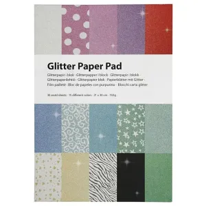 Bleščeči barvni papir A4 - komplet 30 kosov (dekorativni papir)