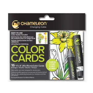 Kartice za barvanje Chameleon Flowers - 16 kom (color cards)
