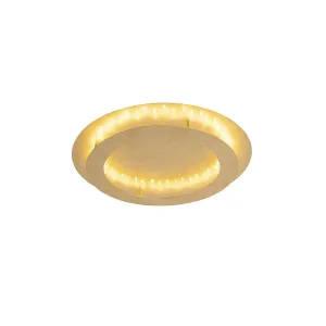 Art deco stropna svetilka zlata / medenina 50 cm z LED - Belle