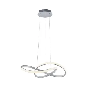 Design viseča svetilka iz jekla 57 cm z možnostjo zatemnitve vklj. LED - Viola Due