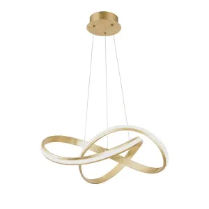 Dizajnerska viseča svetilka zlata z LED 60 cm - Belinda