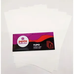 YUPO sintetičen papir Pentart 5 kosov (Trpežen sintetičen)
