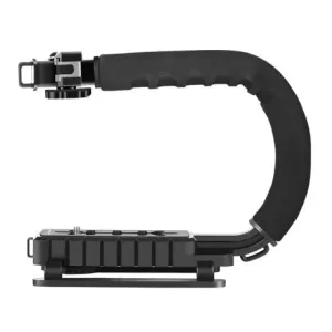 PULUZ C-Shaped Handle držalo za fotoaparate / kamere, črna